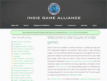 Tablet Screenshot of indiegamealliance.com